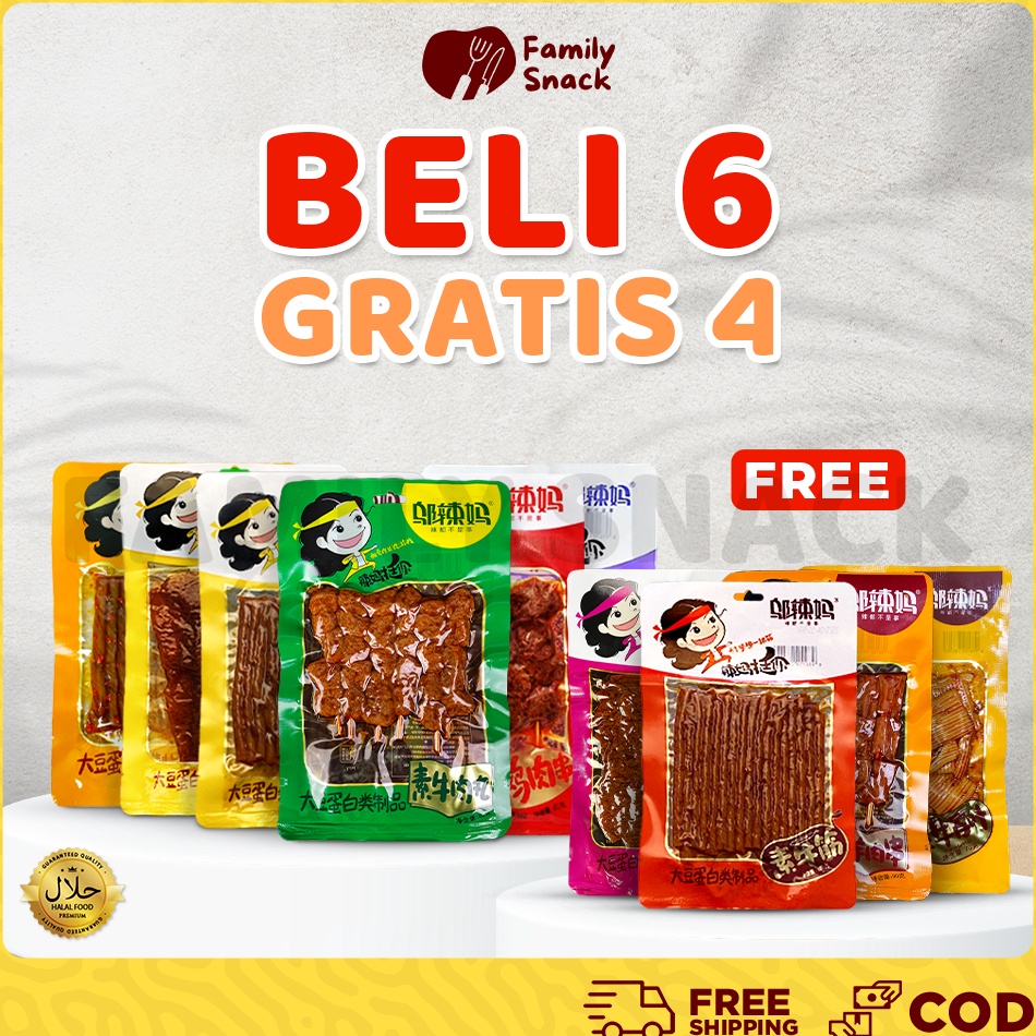 

Terpopuler Latiao Family Snack HALAL Buy 6 Get 4 Free Wulama Latiao Bundle Wulama Gluten Cemilan Snack A Food Vegetarian Latiao