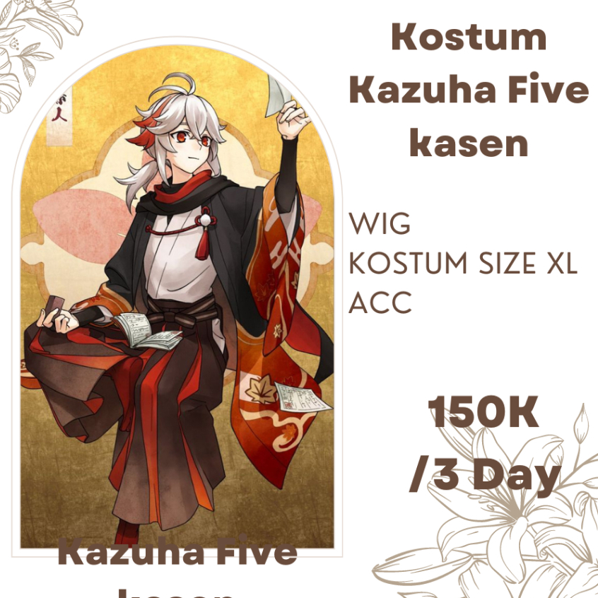 [RENTAL] Kostum Kazuha Five kasen Size XL