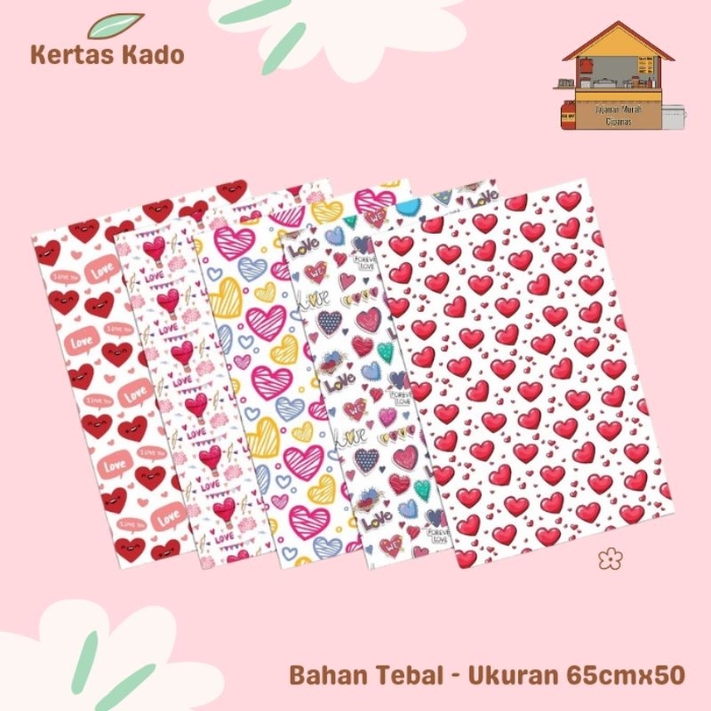 

Kertas Kado Aneka Motif Karakter Love (65x50/70gsm)