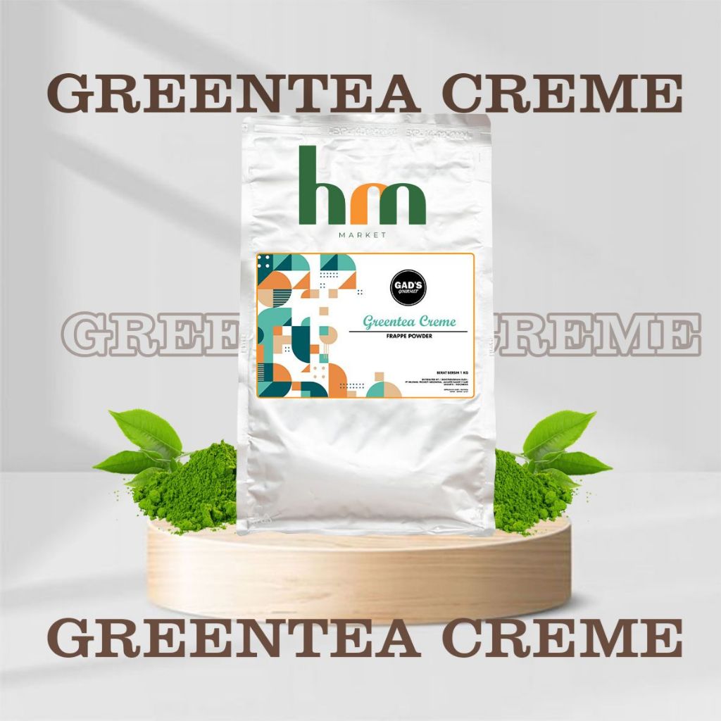 

Powder Greentea Creme Gads Gourmet 1kg