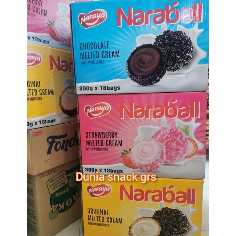 

Kejar Promo NARAYA NARABALL 3GR IMPORT VARIAN COKLAT STRAWBERRY ORIGINAL