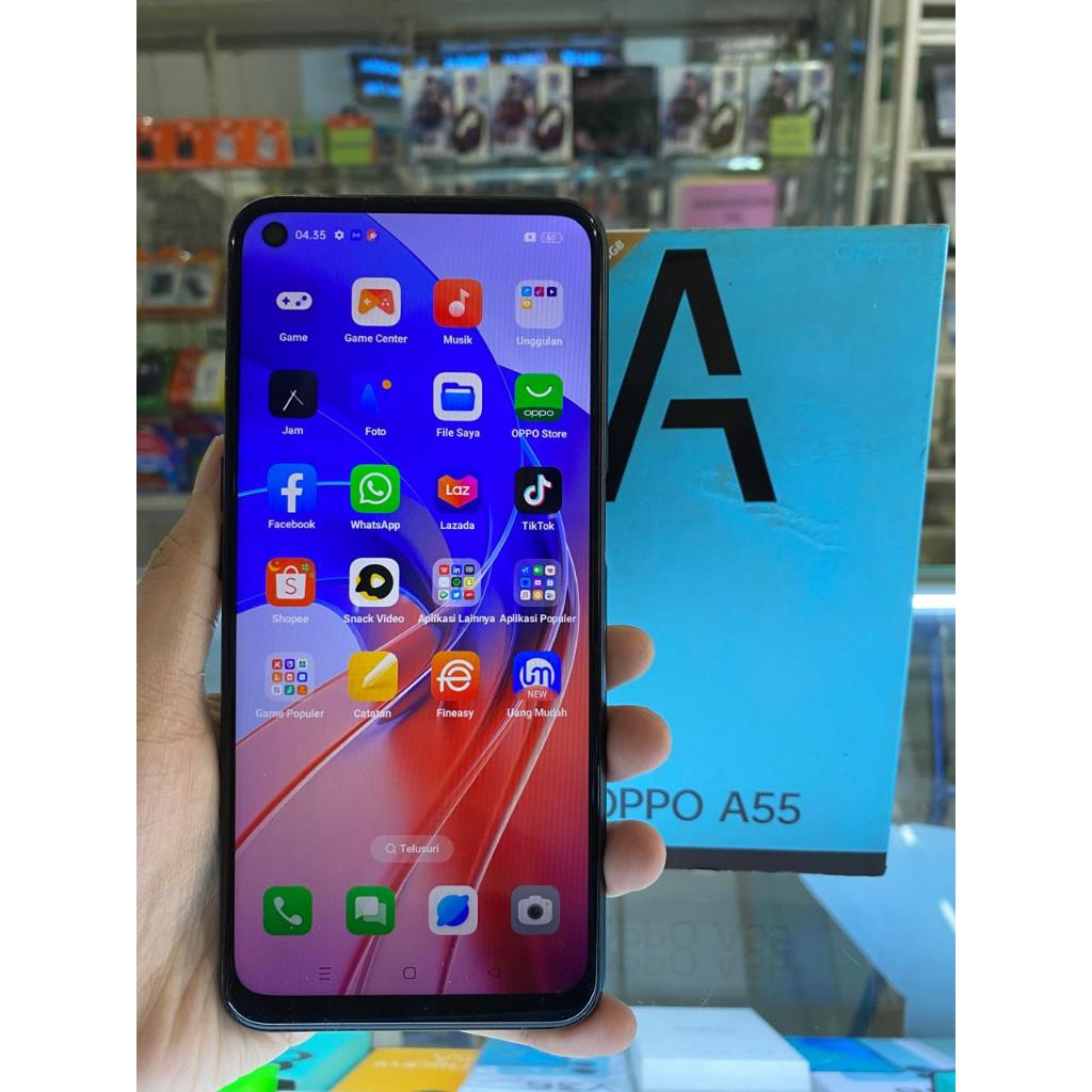 OPPO A55 4/64GB SECOND SEKEN BEKAS RAM 4 INTERNAL 64