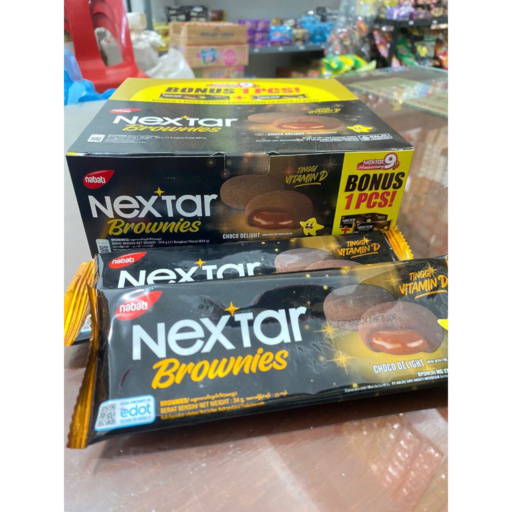 

Nabati Nextar Brownies Cokelat isi 11 Pcs @34gram