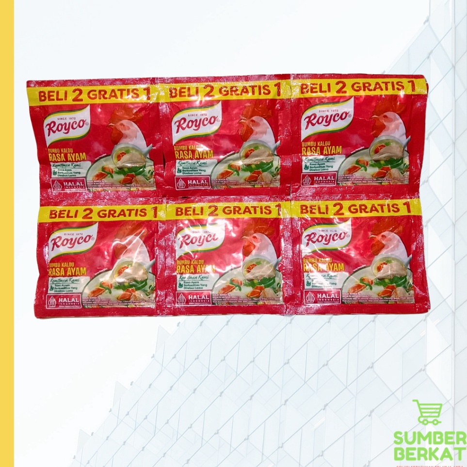 

Makin laris ROYCO SACHET 36 pcs BELI 2 RENCENG GRATIS 1 RENCENG