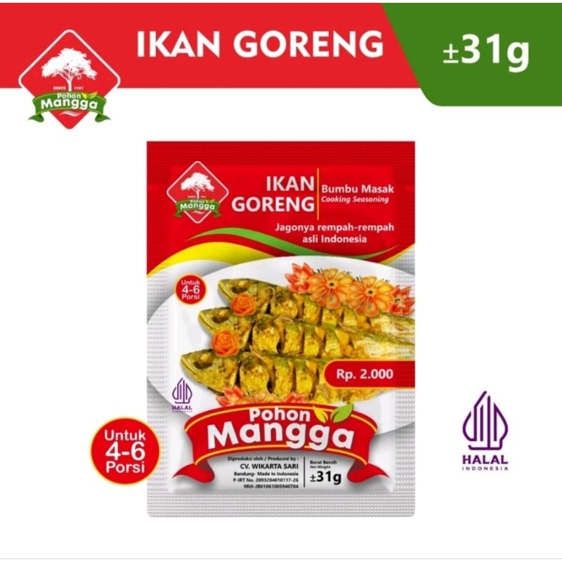 

Bumbu masak ikan goreng Cap Pohon Mangga