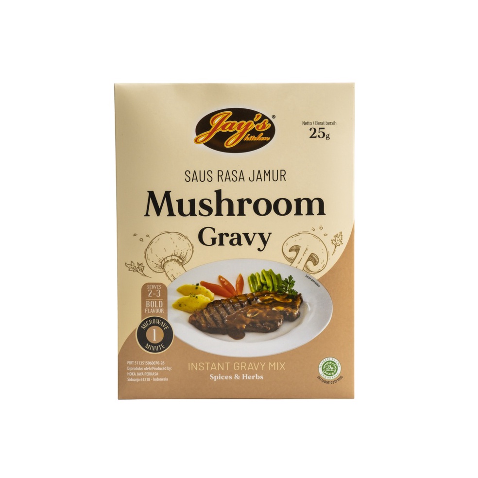 

Lariz manis Jays Mushroom Gravy