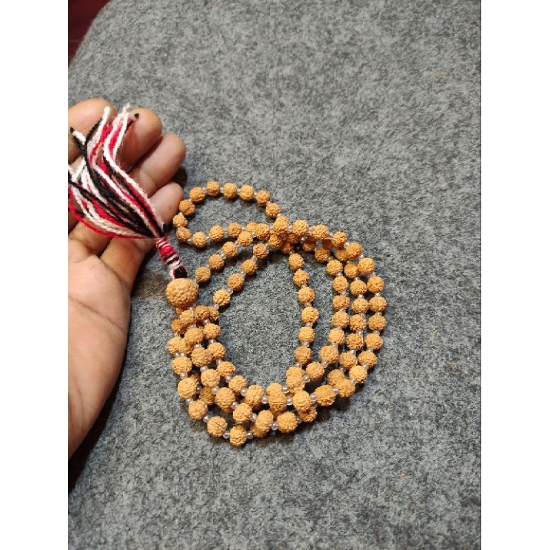 Jenitri rudraksha 108 manik putih tridatu