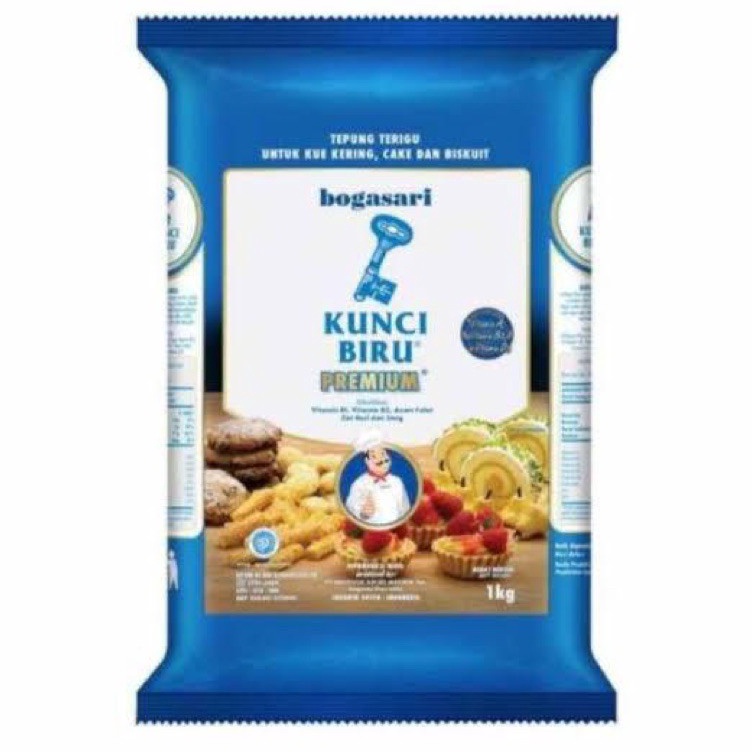 

Yuk di order Tepung terigu bogasari kunci biru premium 1KG