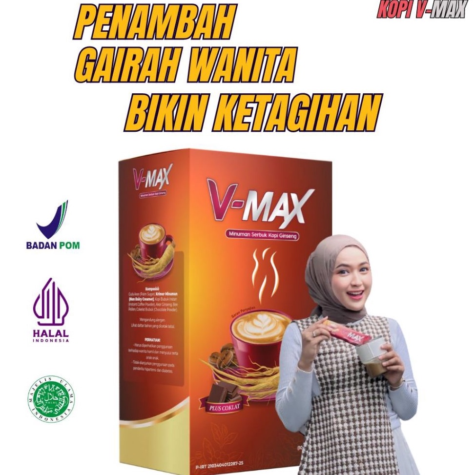 

Flash Sale Kopi Kuat Wanita Tahan Lama COFFEE VMAX ORIGINAL Penambah Gairah Wanita Dewasa 1 Original Bpom