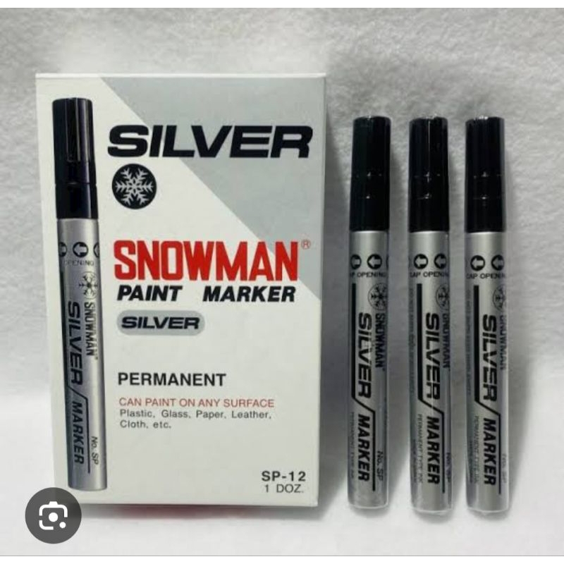 Spidol Silver Permanen SNOWMAN