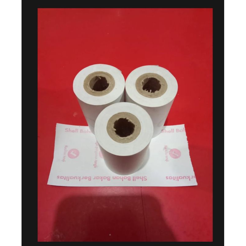

kertas kasir thermal logo SHELL termurah 58x40mm eds printer logo 58