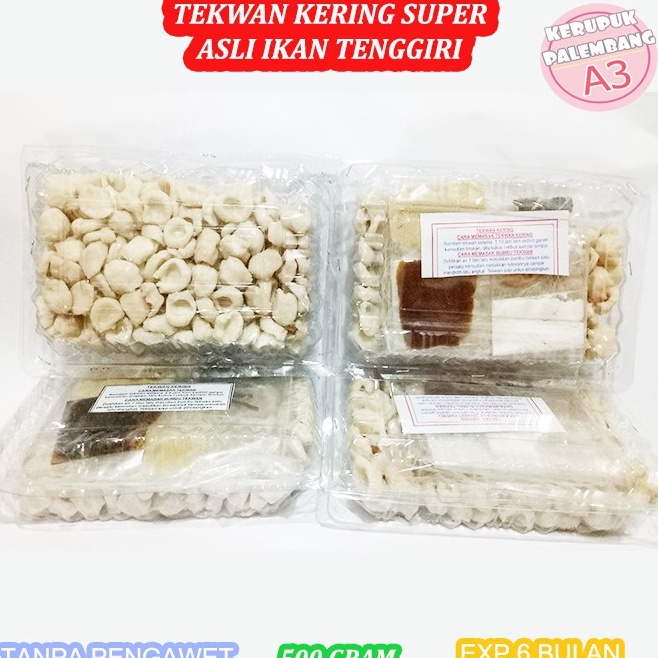 

Lariz manis TEKWAN KERING SUPER ASLI IKAN TENGGIRI PALEMBANG 5GR