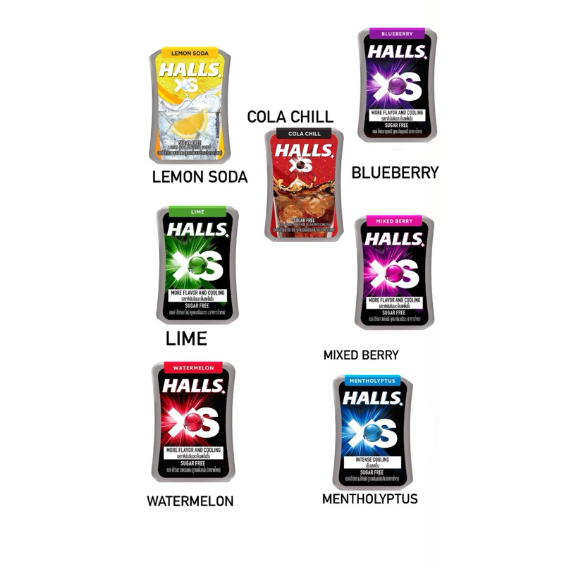 

PERMEN HALLS XS SUGAR FREE 12.6gr