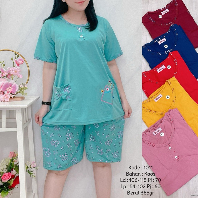 Baju tidur Kepty 3per4 babydoll - Set Baju tidur Bordir merk Kepty import