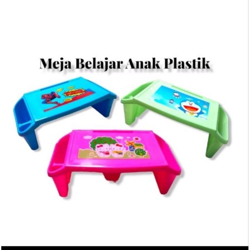RB meja belajar laci karakter plastik