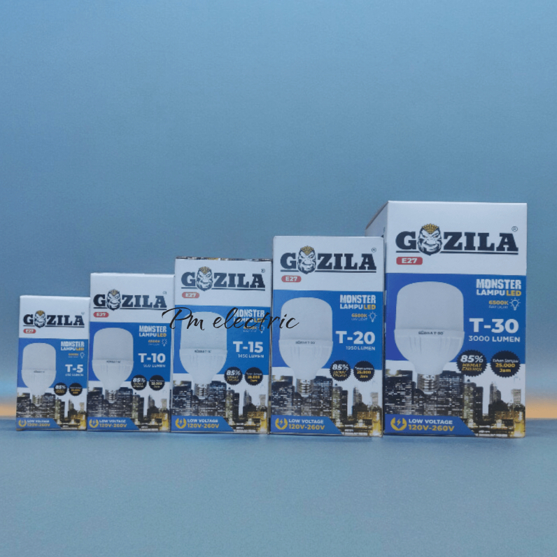 LAMPU LED GOZILA/KINGKONG EKONOMIS NYALA TERANG
