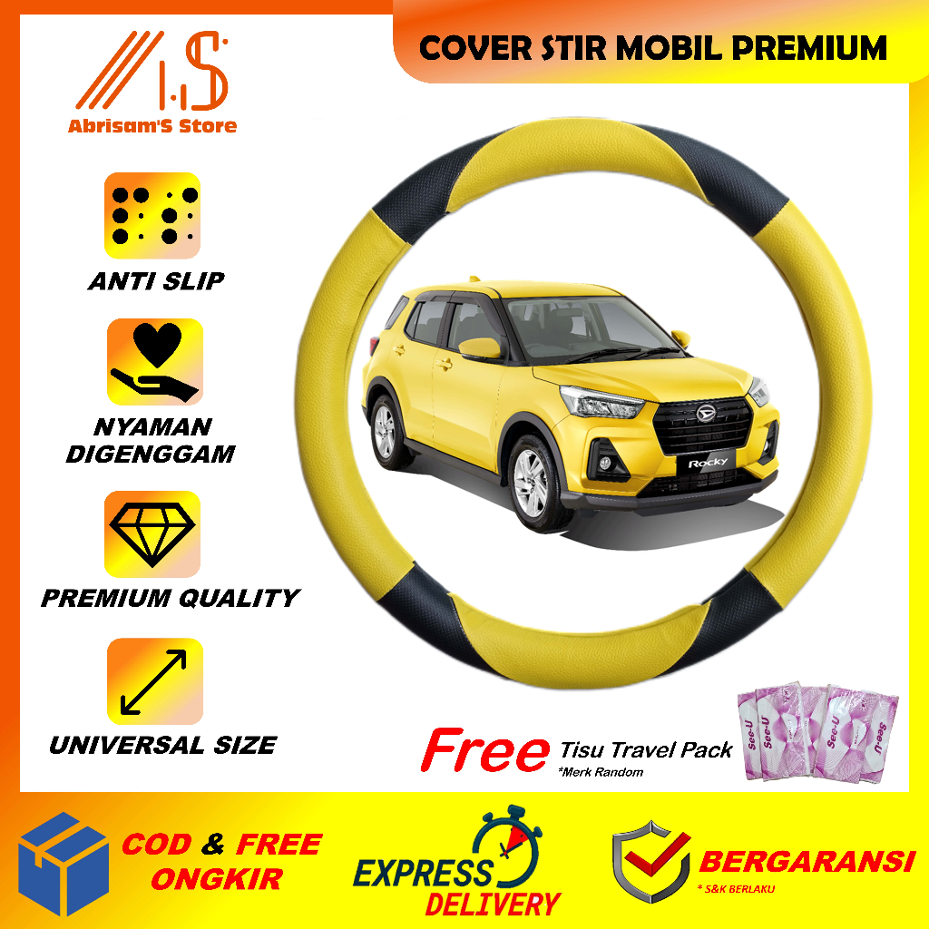 Cover Stir Mobil Rocky Sarung Setir Daihatsu Rocky Pelindung Steer Ster Seter Mobil Daihatsu Rocky