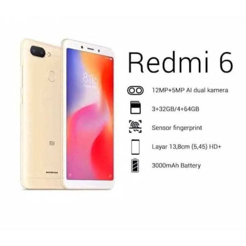 Xiaomi Redmi 6 Ram 4/64GB