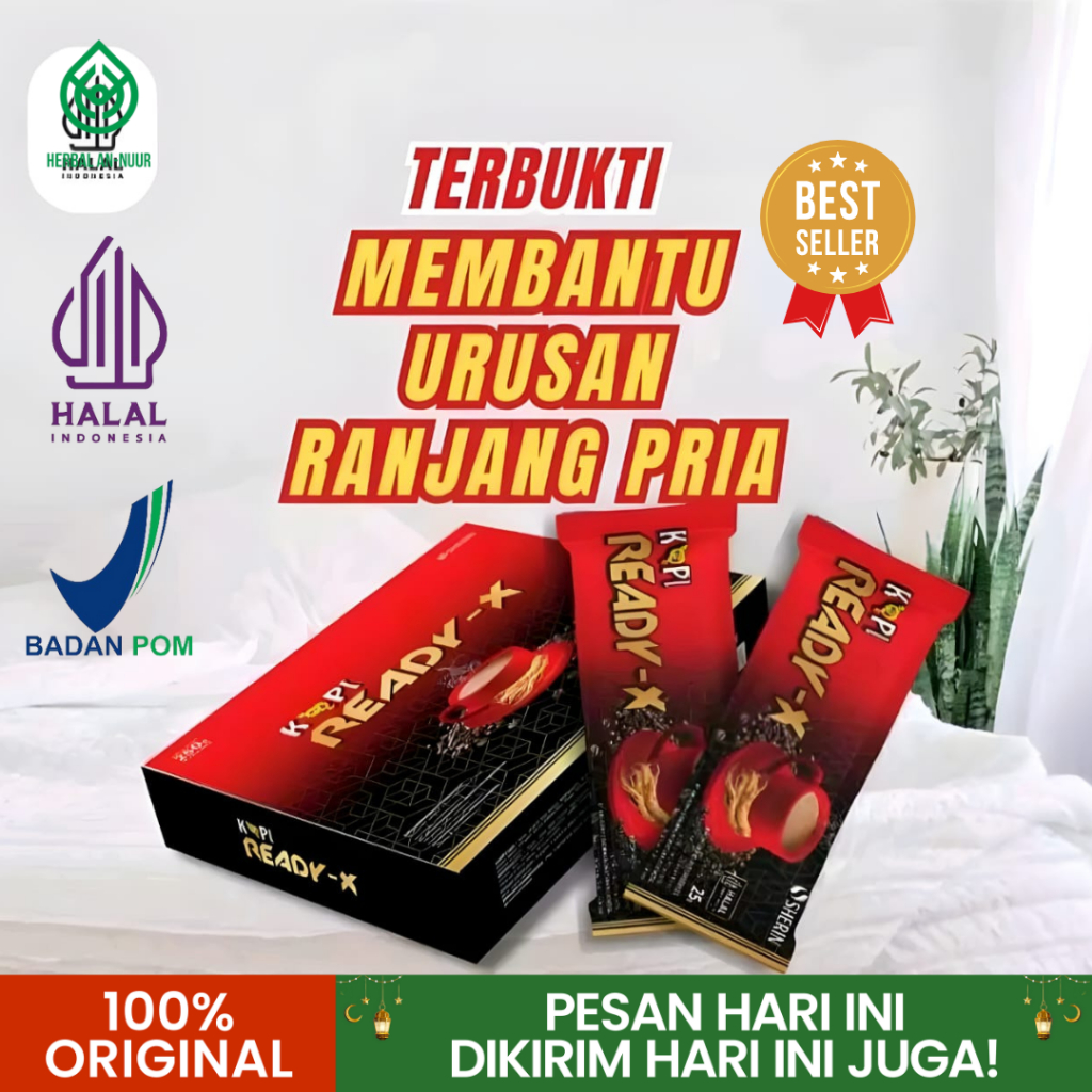 

Kemasan Baru Kopi Ready-X ecer Per sachet aman BPOM