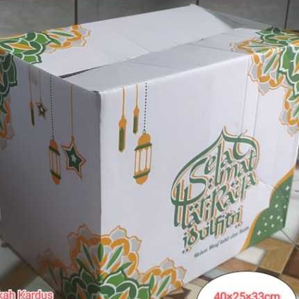 

Box Pacel Lebaran Ukuran 40 x 25 x 33cm kardus Idul Fitri / IED / Mubarrak