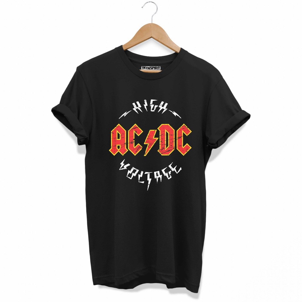 KAOS BAND / KAOS ACDC SERIES / BAJU MUSIK METAL ROCK / KAOS ACDC / KAOS ACDC HIGH VOLTAGE