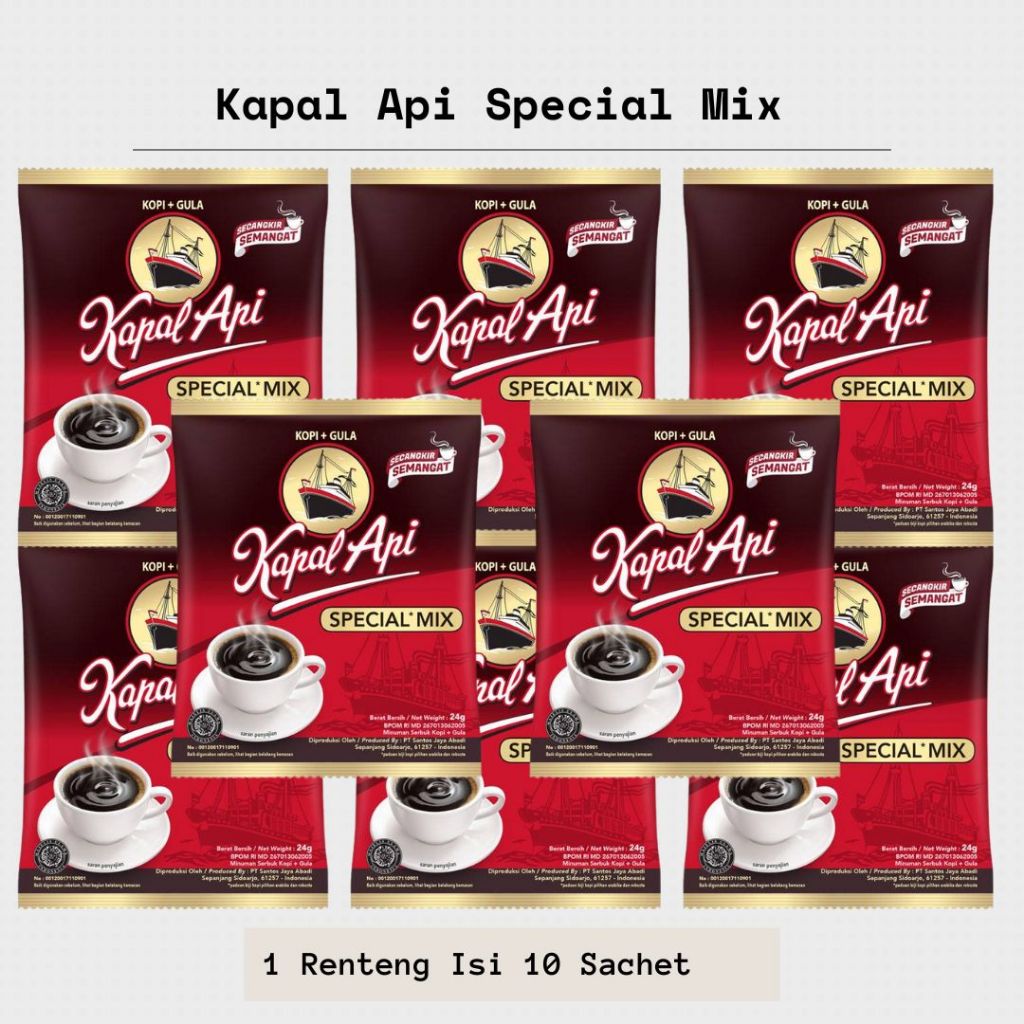 

Kapal Api Special Mix 1 Renteng Isi 10 Sachet