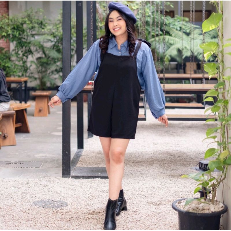 Promo Murah Jumpsuit Celana Pendek Baju Kodok Wanita
