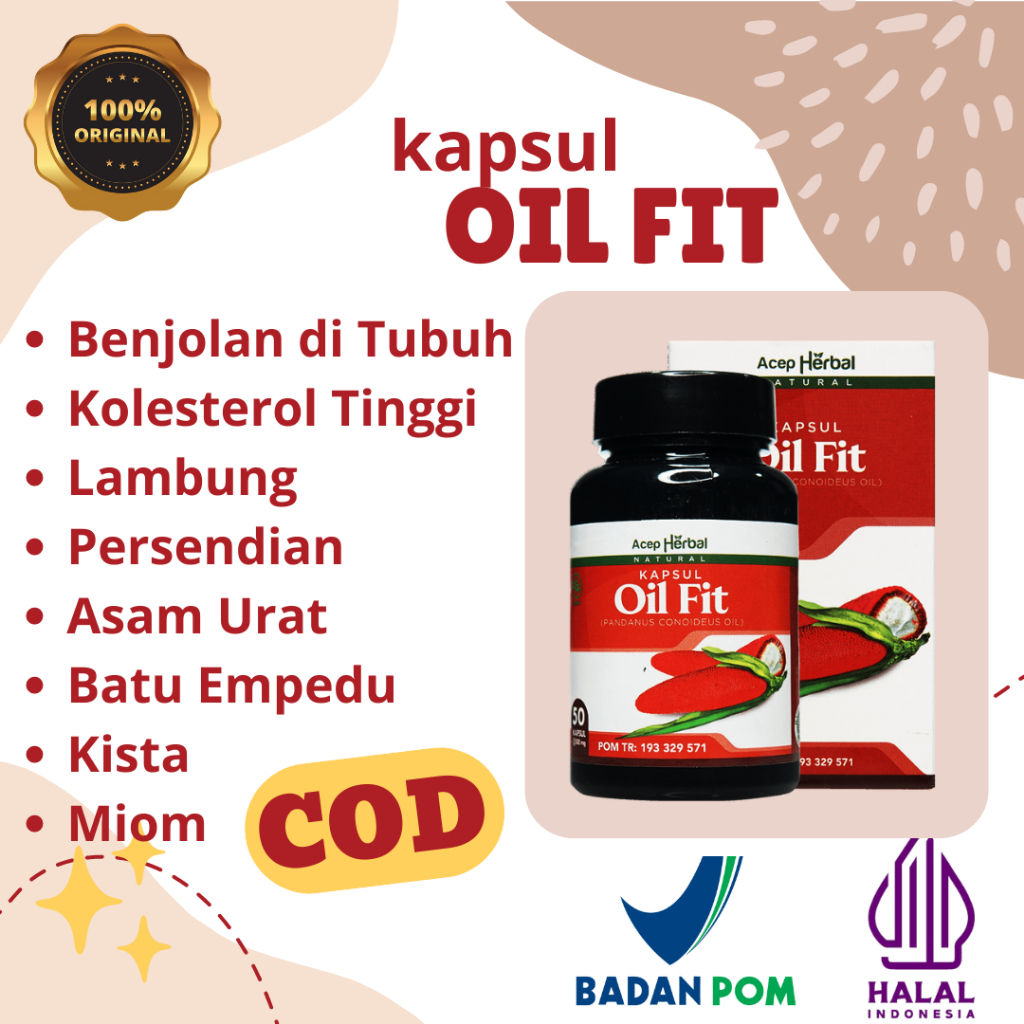 Oil Fit Kapsul Minyak Buah Merah Papua Herbal Bermanfaat Untuk Kesehatan