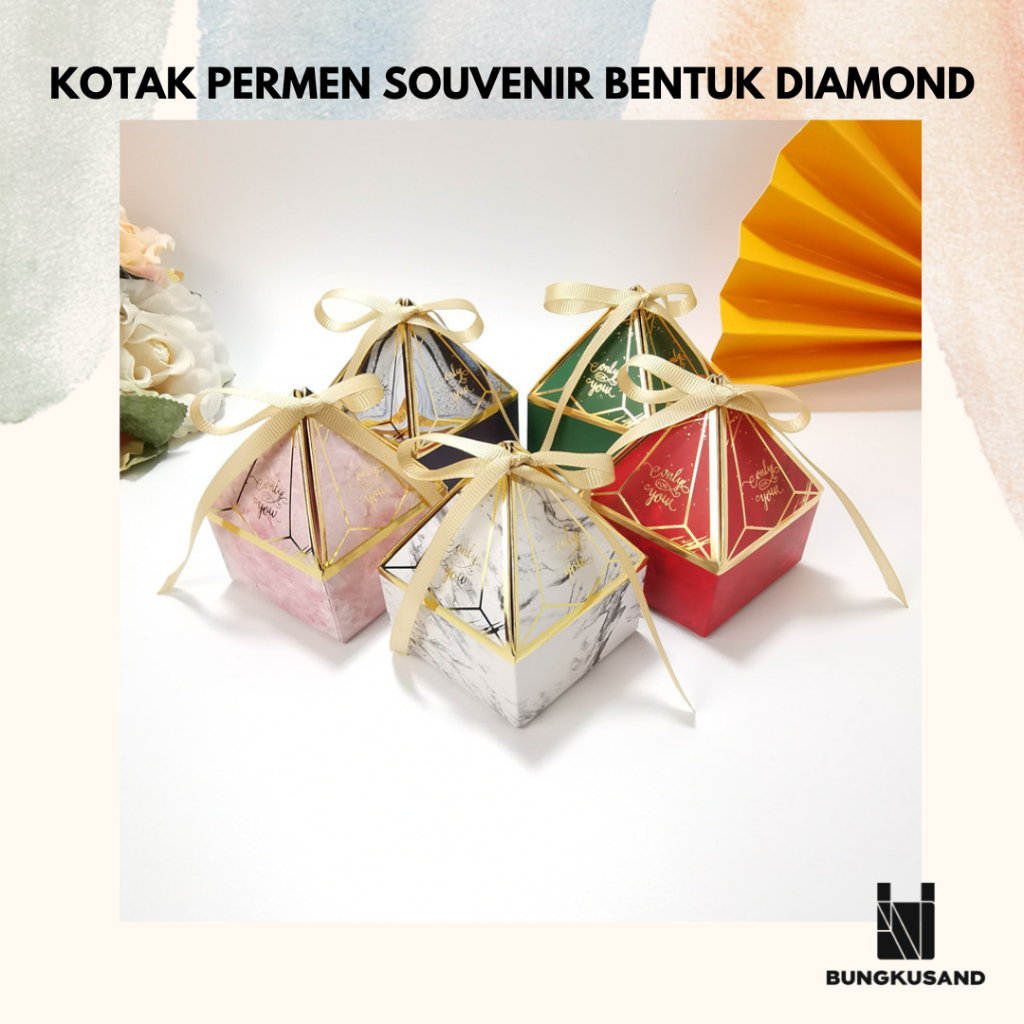 

KOTAK PERMEN DIAMOND BOX WEDDING BOX SANGJIT HAMPERS BOX SOUVENIR