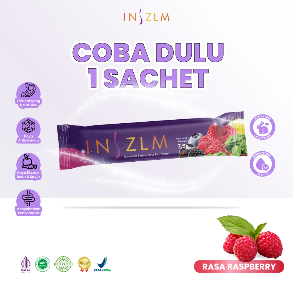 

Inszlm Fiber - 1 Sachet - Minuman Diet Serat & Suplemen Detox