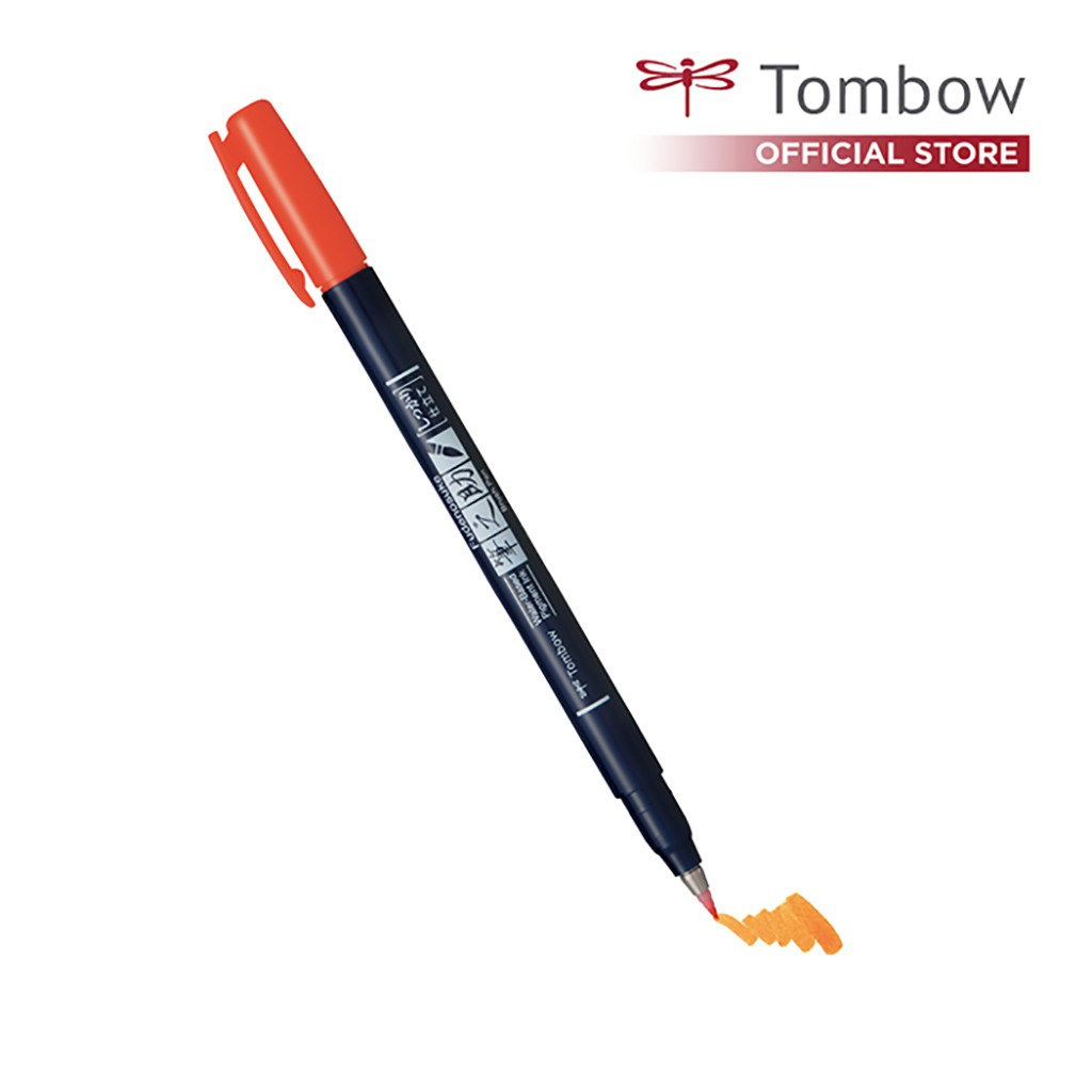 

Tombow Fudenosuke Hard Tip Orange
