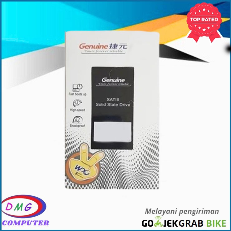 SSD Genuine 120GB/128GB/240GB/256GB/480GB SATA3 2,5" GARANSI 3TH - 120GB