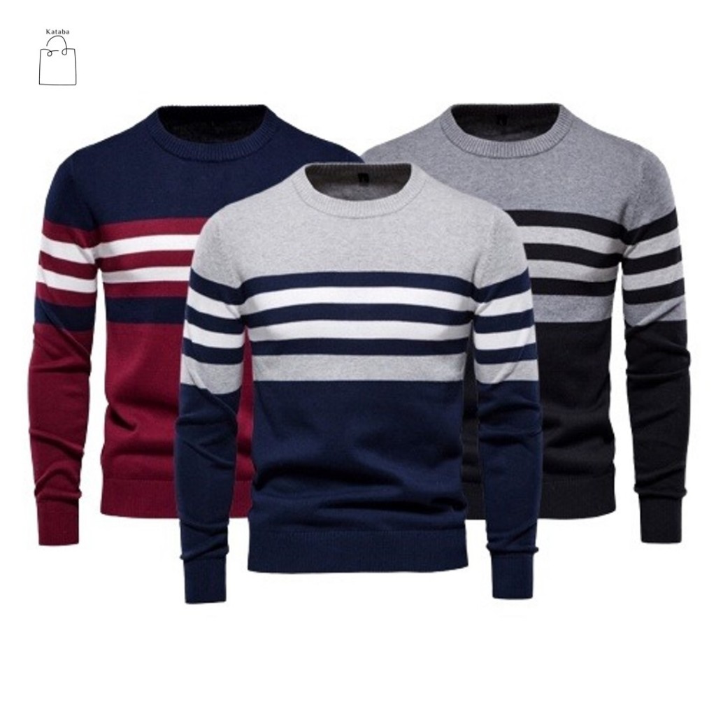 Rajut Diego Sweater Pria Keren tebal High Quality Bahan Premium Import Switer Cowok Kekinian Musim D