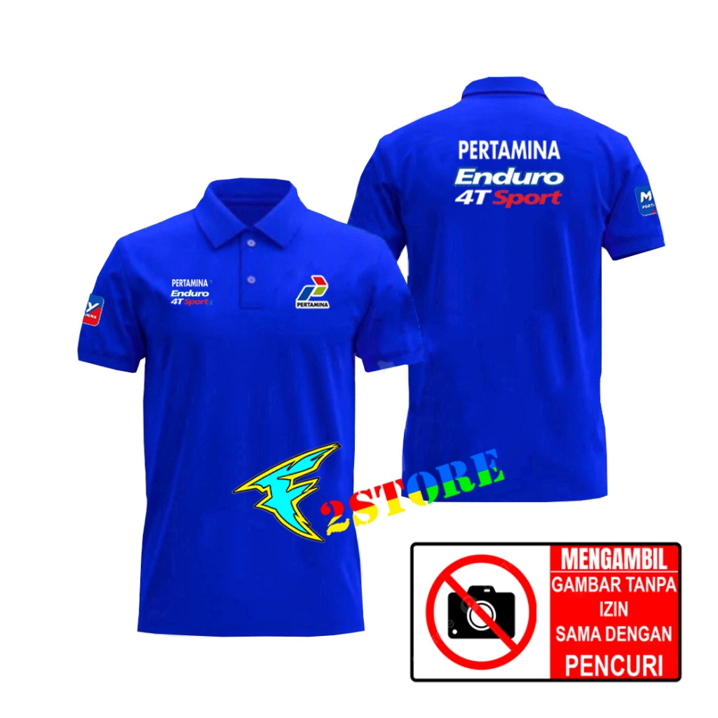 Baju Kaos Tshirs Kerah Model Baju Kerah PERTAMINA ENDURO 4T Sport - My Pertamina F2ASTORE