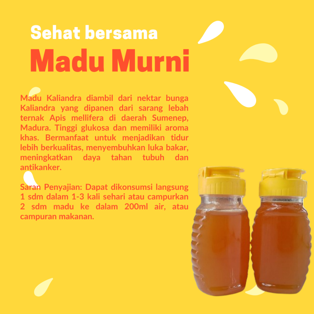 

(COD) Madu Kaliandra 100% Murni Asli 130gr