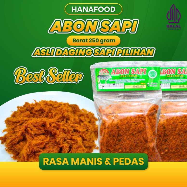 

ABON SAPI ASLI SOLO 25gr 1gr ABON SAPI RASA ORIGINAL DAN RASA PEDAS A4