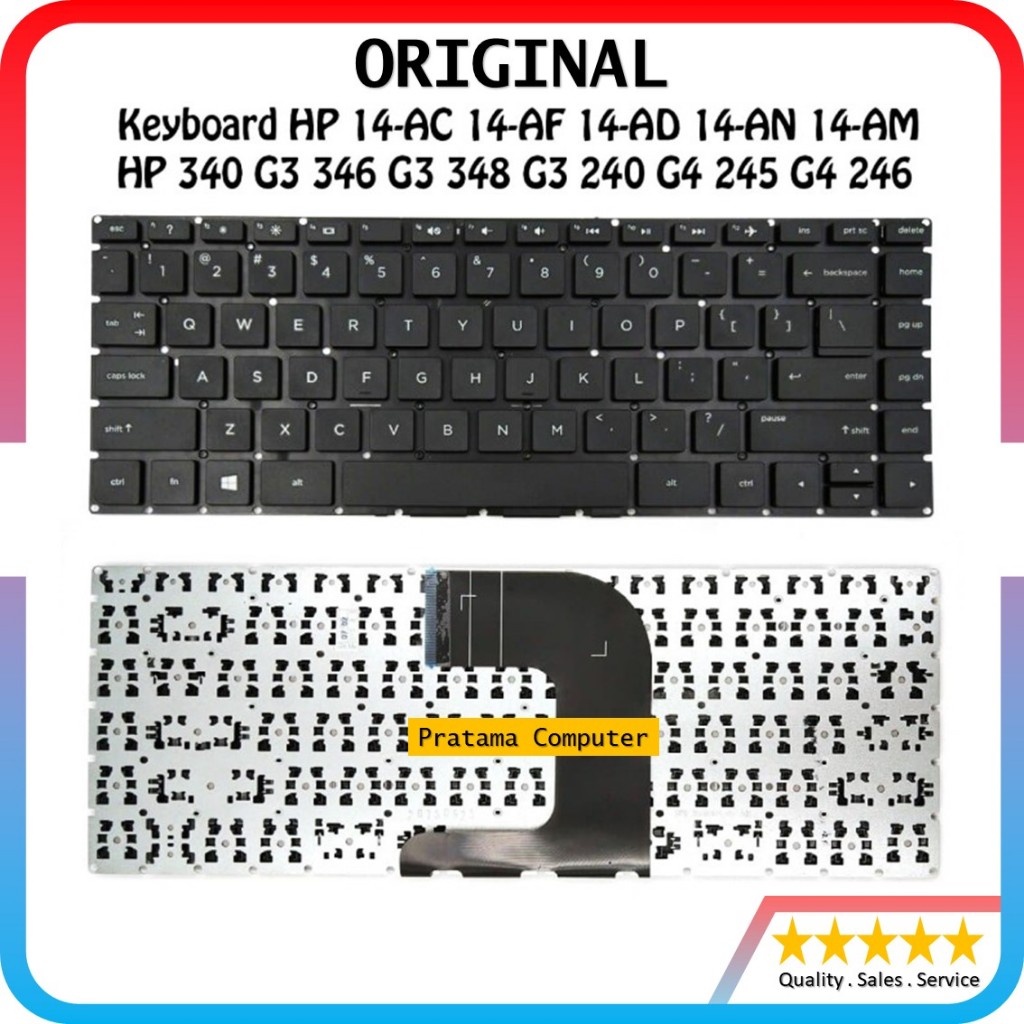 Keyboard HP 340 G3 346 G3 348 G3 240 G4 245 G4 246 G4 340 G4 Series