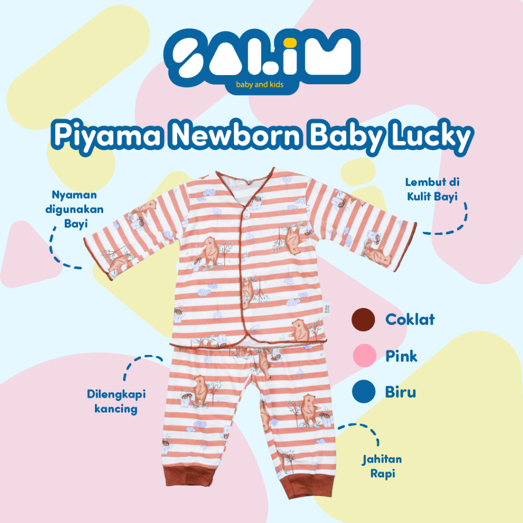 Piyama Baby Newborn - Baby Lucky - Setelan Bayi - Baby Wear