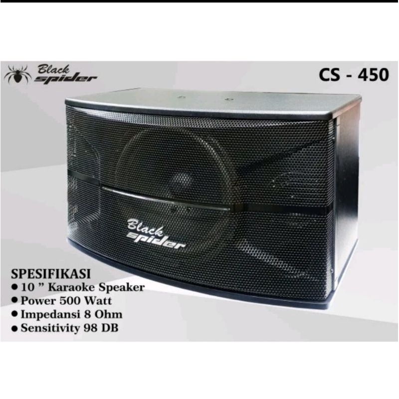 Speaker Pasif 10inch BLACKSPIDER CS450 Speaker Pasif Black Spider 10inch