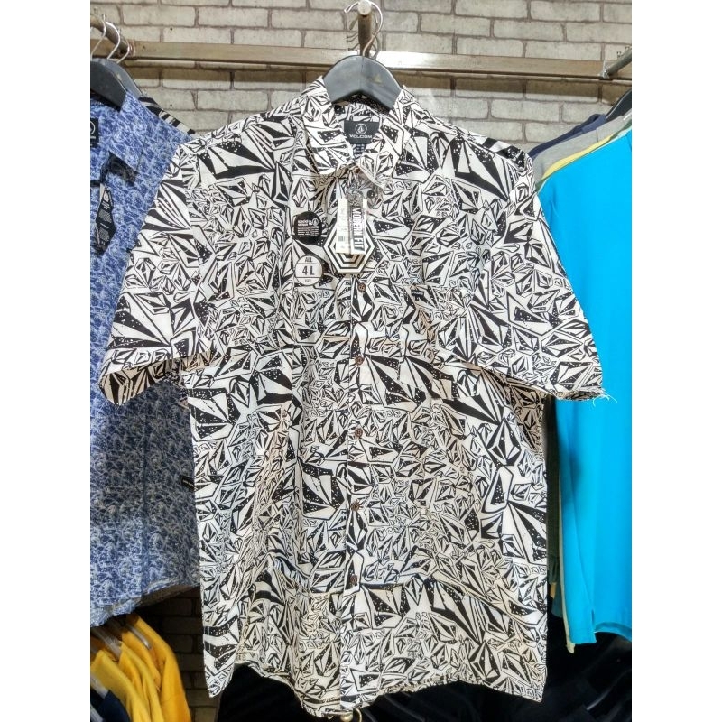 Kemeja Pendek Pria Jumbo Premium XXXXL-XXXXXL Bahan Halus