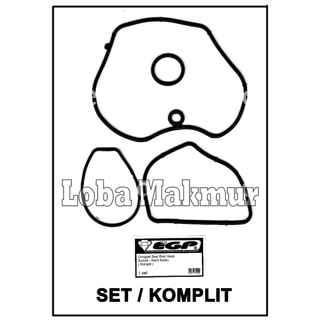 EGP O-ring Oringset Seal Karet Blok Head Xeon Karburator Motor Suzuki