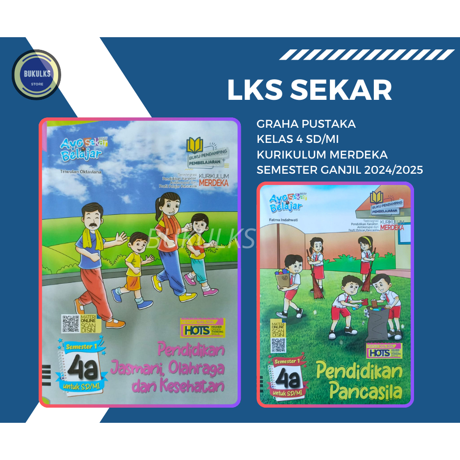 Buku LKS SEKAR GRAHA PUSTAKA SD/MI Kelas 4 Merdeka Ganjil 2024/2025