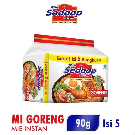 

Sedaap Mie Instant Goreng 5 x 90 Gram