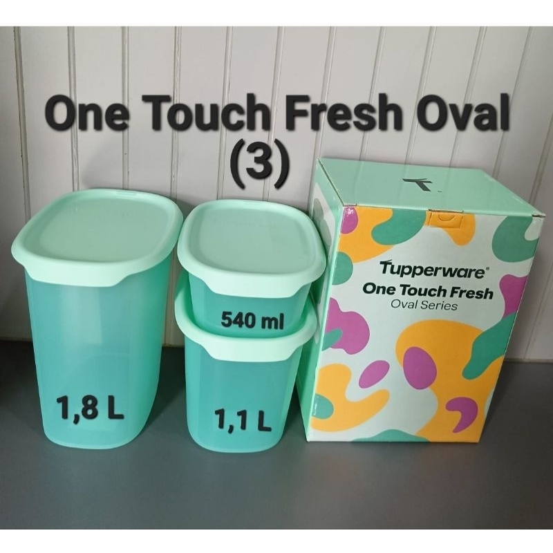 One Touch Fresh Oval (3) Tupperware