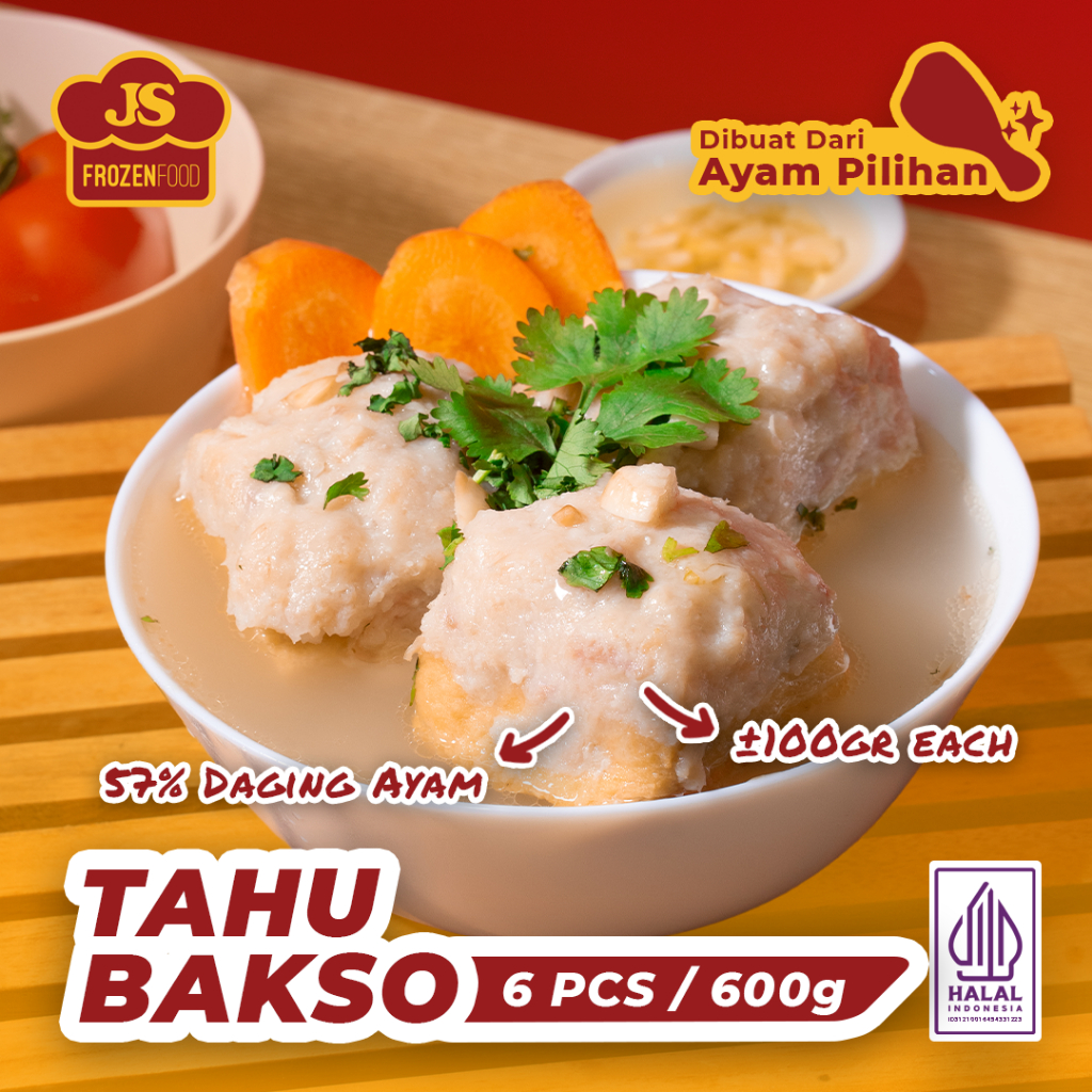 

Tahu Bakso Halal Premium 6pcs (Frozen)
