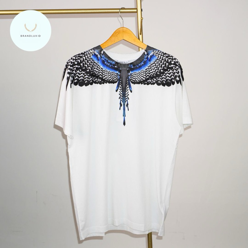 Marcelo Burlon Grizly Wings Regular T-Shirt White Dark