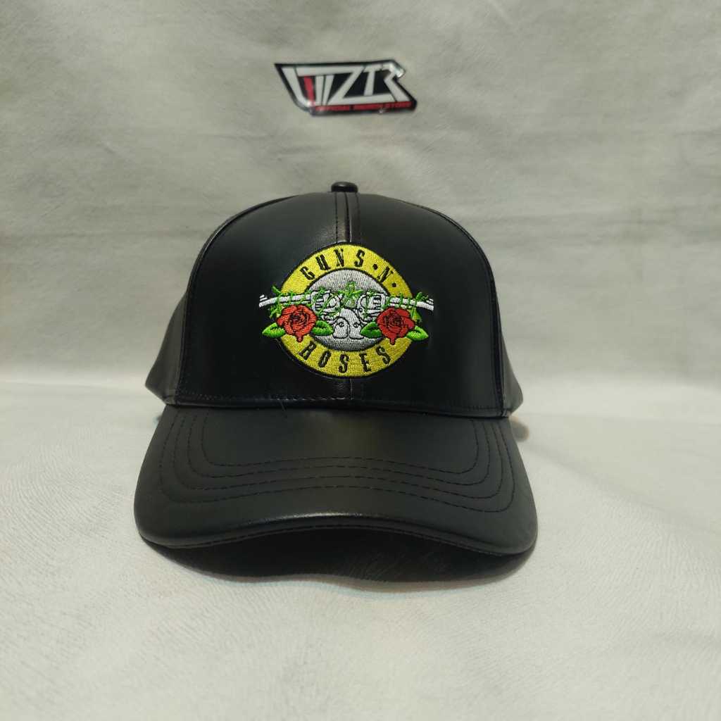 Topi / Leather Cap Official GUNS N ROSES - BULLET GNFNRS Original