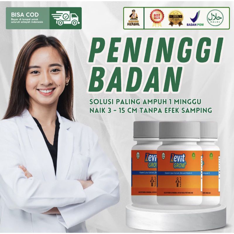 Zevit Grow Peninggi Badan Anak & Dewasa | Ready Perpaket