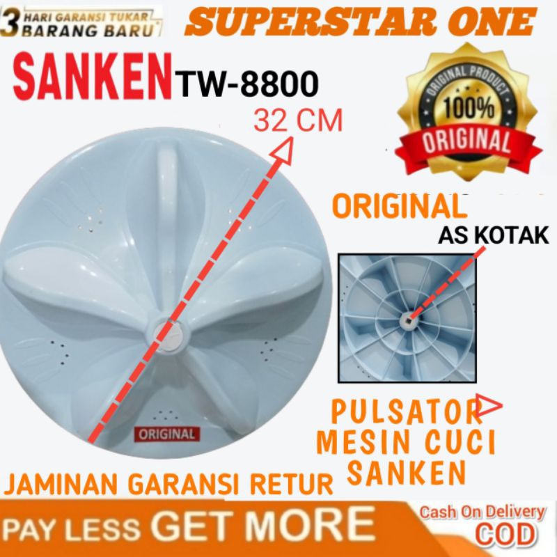 PULSATOR MESIN CUCI SANKEN TW-8800 PULSATOR AS KOTAK