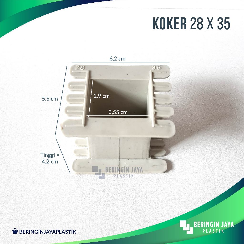 Koker Trafo Kotak 28x35 / Bobin Bobbin Dudukan Besi Plat Keren Kern Travo Tahan Panas Bahan Plastik 